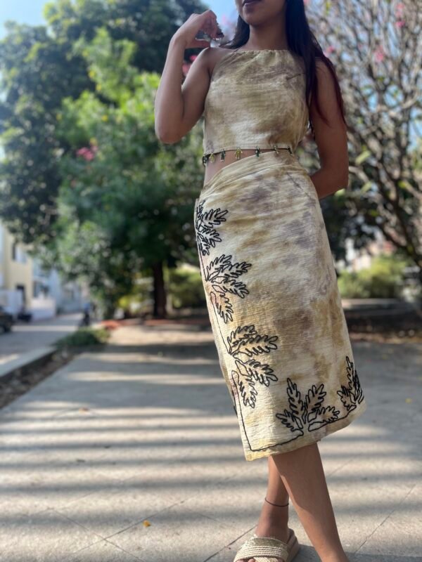 Tie-dye skirt and top co-ord set - Image 3