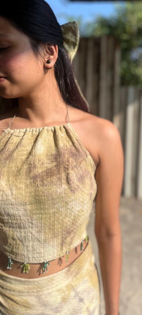 Tie-dye skirt and top co-ord set