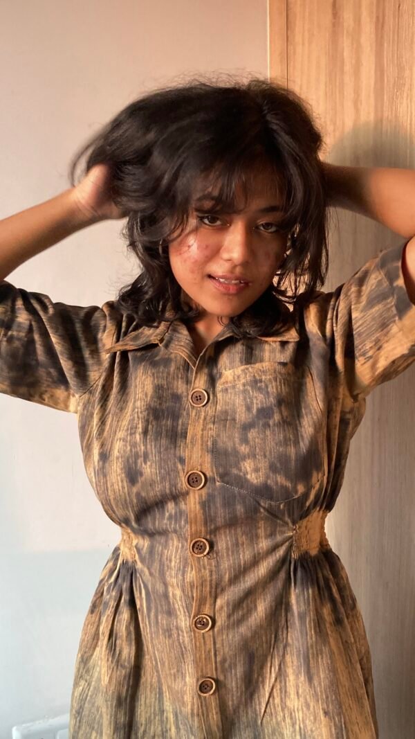 Brush Stroke Shirt Dress - Image 2