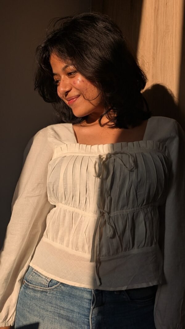 Ruffled summer bridgeton style Top