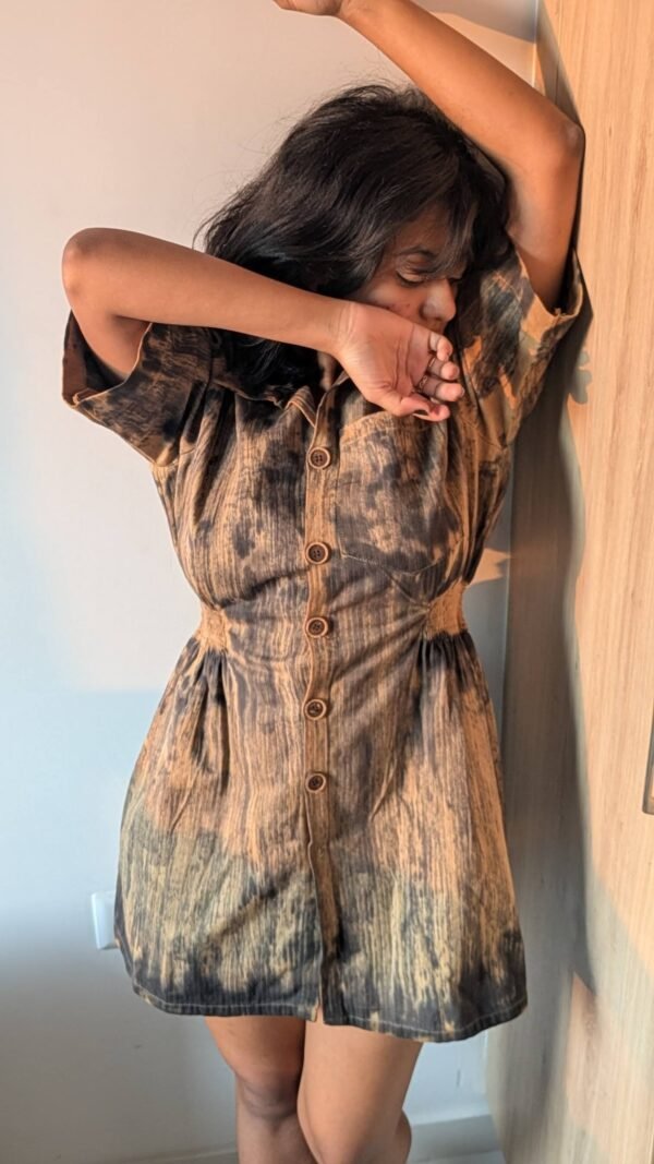 Brush Stroke Shirt Dress - Image 5