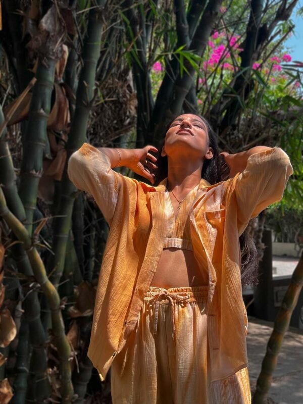 See side flute Natural Dye Unisex Shirt - Image 2