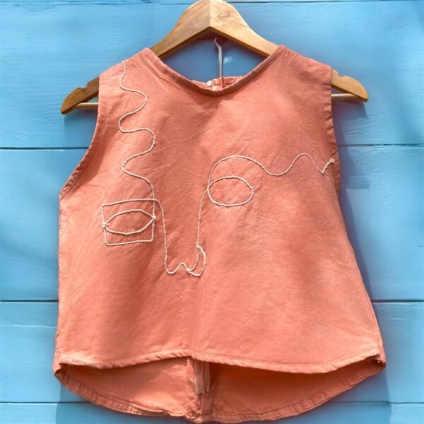 Hand Embroidery Cord Work Top