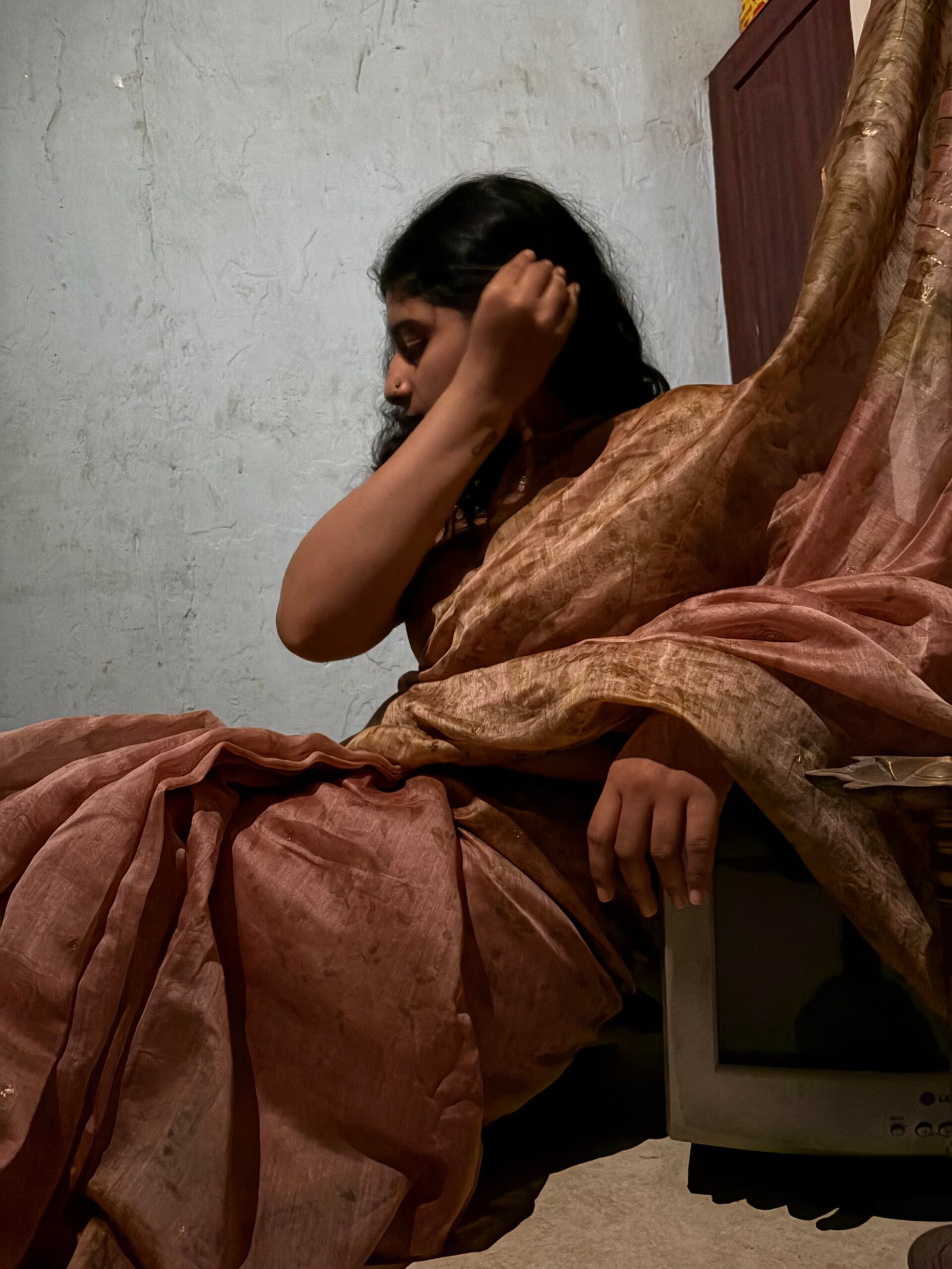 Rakta tara Chanderi Silk Saree - Image 7