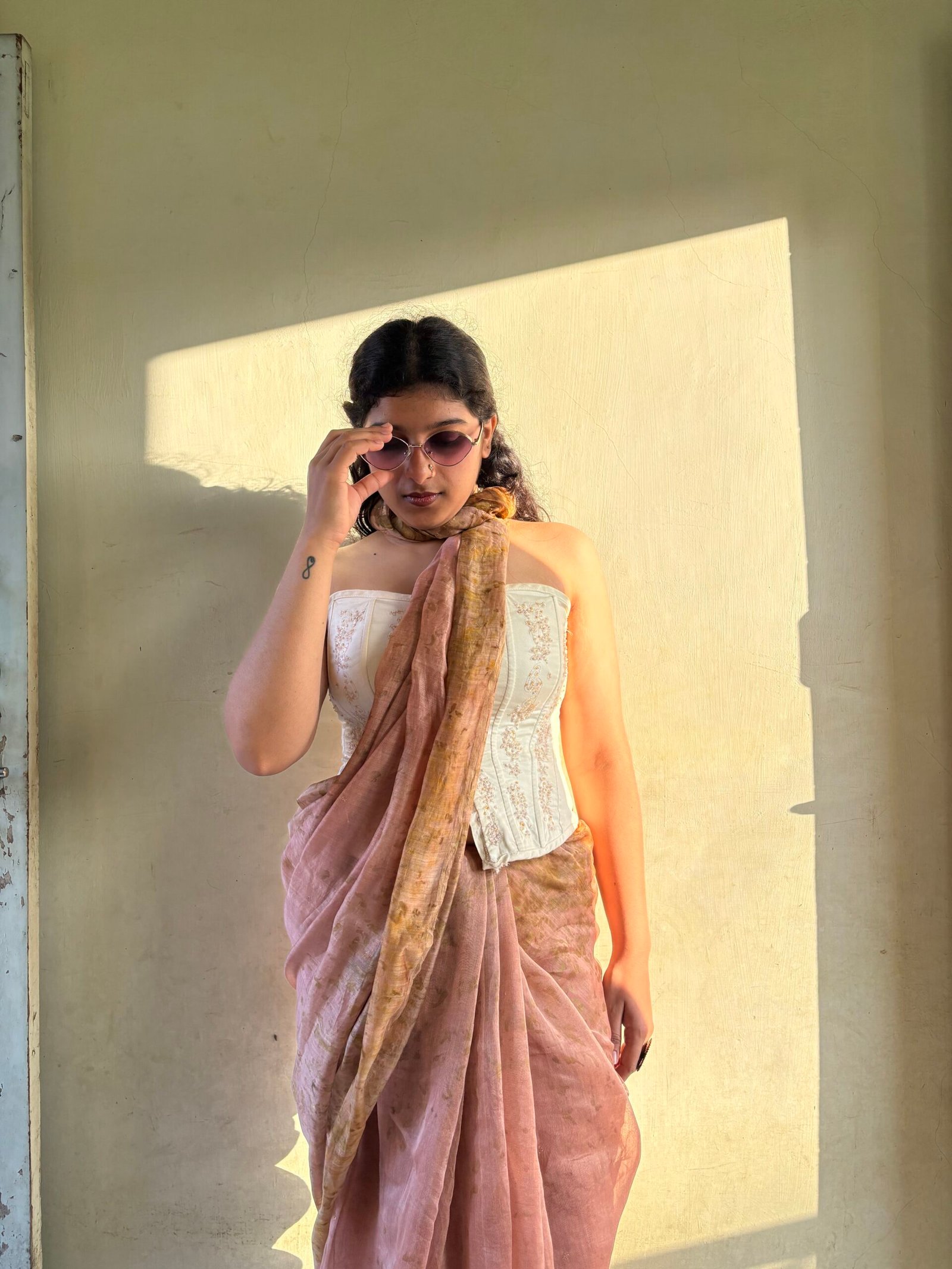 Rakta tara Chanderi Silk Saree - Image 2