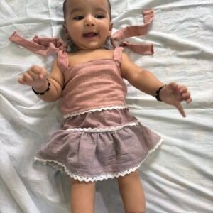 Handcrafted Tie-Up dress